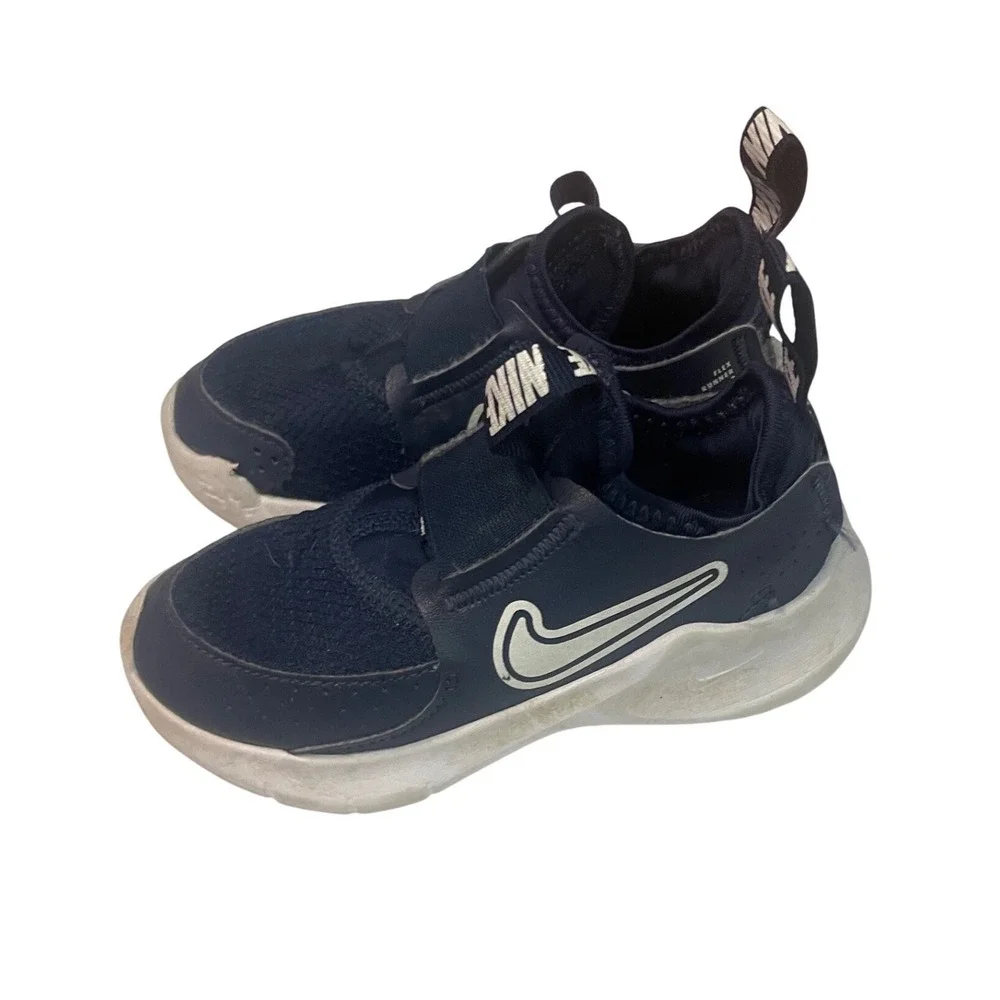 Nike‎ Flex Runner 3 Toddler Shoes Midnight Navy White FN1449-403 Size 9C casual